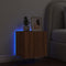 vidaXL - Tv-wandmeubel - met - LED-verlichting - 40,5x35x40 - cm - bruineikenkleur