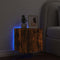 vidaXL - Tv-wandmeubel - met - LED-verlichting - 40,5x35x40 - cm - gerookt - eiken