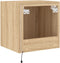 vidaXL - Tv-wandmeubel - met - LED-verlichting - 40,5x35x40 - cm - sonoma - eiken