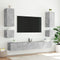 vidaXL - Tv-wandmeubel - met - LED-verlichting - 40,5x35x40 - cm - betongrijs