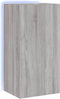 vidaXL - Tv-wandmeubel - met - LED-verlichting - 40,5x35x80 - cm - grijs - sonoma