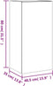 vidaXL - Tv-wandmeubel - met - LED-verlichting - 40,5x35x80 - cm - grijs - sonoma