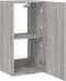 vidaXL - Tv-wandmeubel - met - LED-verlichting - 40,5x35x80 - cm - grijs - sonoma