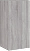 vidaXL - Tv-wandmeubel - met - LED-verlichting - 40,5x35x80 - cm - grijs - sonoma