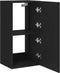 vidaXL - Tv-wandmeubel - met - LED-verlichting - 40,5x35x80 - cm - zwart