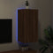 vidaXL - Tv-wandmeubel - met - LED-verlichting - 40,5x35x80 - cm - bruineikenkleur