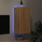 vidaXL - Tv-wandmeubel - met - LED-verlichting - 40,5x35x80 - cm - sonoma - eiken