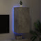 vidaXL - Tv-wandmeubel - met - LED-verlichting - 40,5x35x80 - cm - betongrijs