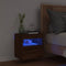 vidaXL - Tv-wandmeubel - met - LED-verlichting - 40x30x40 - cm - bruin - eikenkleur
