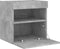 vidaXL - Tv-wandmeubel - met - LED-verlichting - 40x30x40 - cm - betongrijs
