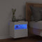 vidaXL - Tv-wandmeubel - met - LED-verlichting - 40x30x40 - cm - wit