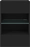 vidaXL - Tv-wandmeubel - met - LED-verlichting - 40x30x60,5 - cm - zwart