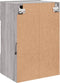 vidaXL - Tv-wandmeubel - met - LED-verlichting - 40x30x60,5 - cm - grijs - sonoma