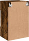 vidaXL - Tv-wandmeubel - met - LED-verlichting - 40x30x60,5 - cm - gerookt - eiken