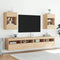 vidaXL - Tv-wandmeubel - met - LED-verlichting - 40x30x60,5 - cm - sonoma - eiken