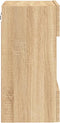 vidaXL - Tv-wandmeubel - met - LED-verlichting - 40x30x60,5 - cm - sonoma - eiken