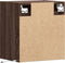 vidaXL - Tv-wandmeubel - met - LED-verlichting - 41x31x45 - cm - bruin - eikenkleur
