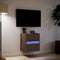 vidaXL - Tv-wandmeubel - met - LED-verlichting - 41x31x45 - cm - bruin - eikenkleur