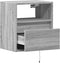 vidaXL - Tv-wandmeubel - met - LED-verlichting - 41x31x45 - cm - grijs - sonoma