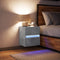 vidaXL - Tv-wandmeubel - met - LED-verlichting - 41x31x45 - cm - betongrijs