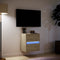 vidaXL - Tv-wandmeubel - met - LED-verlichting - 41x31x45 - cm - sonoma - eikenkleur
