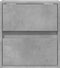 vidaXL - Tv-wandmeubel - met - LED-verlichting - 41x31x45 - cm - betongrijs