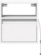 vidaXL - Tv-wandmeubel - met - LED-verlichting - 41x31x45 - cm - wit