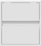 vidaXL - Tv-wandmeubel - met - LED-verlichting - 41x31x45 - cm - wit