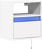 vidaXL - Tv-wandmeubel - met - LED-verlichting - 41x31x45 - cm - wit