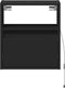 vidaXL - Tv-wandmeubel - met - LED-verlichting - 41x31x45 - cm - zwart