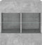vidaXL - Tv-wandmeubel - met - LED-verlichting - 58,5x30x60,5 - cm - betongrijs