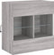 vidaXL - Tv-wandmeubel - met - LED-verlichting - 58,5x30x60,5 - cm - grijs - sonoma