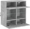 vidaXL - Tv-wandmeubel - met - LED-verlichting - 58,5x30x60,5 - cm - betongrijs
