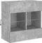 vidaXL - Tv-wandmeubel - met - LED-verlichting - 58,5x30x60,5 - cm - betongrijs