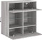 vidaXL - Tv-wandmeubel - met - LED-verlichting - 58,5x30x60,5 - cm - grijs - sonoma