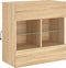 vidaXL - Tv-wandmeubel - met - LED-verlichting - 58,5x30x60,5 - cm - sonoma - eiken