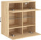 vidaXL - Tv-wandmeubel - met - LED-verlichting - 58,5x30x60,5 - cm - sonoma - eiken
