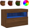 vidaXL - Tv-wandmeubel - met - LED-verlichting - 60x30x40 - cm - bruin - eikenkleur