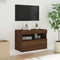 vidaXL - Tv-wandmeubel - met - LED-verlichting - 60x30x40 - cm - bruin - eikenkleur