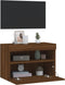 vidaXL - Tv-wandmeubel - met - LED-verlichting - 60x30x40 - cm - bruin - eikenkleur
