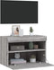 vidaXL - Tv-wandmeubel - met - LED-verlichting - 60x30x40 - cm - grijs - sonoma