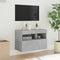 vidaXL - Tv-wandmeubel - met - LED-verlichting - 60x30x40 - cm - betongrijs