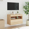 vidaXL - Tv-wandmeubel - met - LED-verlichting - 60x30x40 - cm - sonoma - eikenkleur