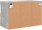 vidaXL - Tv-wandmeubel - met - LED-verlichting - 60x30x40 - cm - betongrijs