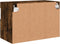 vidaXL - Tv-wandmeubel - met - LED-verlichting - 60x30x40 - cm - gerookt - eiken