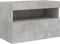 vidaXL - Tv-wandmeubel - met - LED-verlichting - 60x30x40 - cm - betongrijs