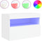 vidaXL - Tv-wandmeubel - met - LED-verlichting - 60x30x40 - cm - wit