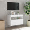 vidaXL - Tv-wandmeubel - met - LED-verlichting - 60x30x40 - cm - wit