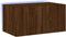 vidaXL - Tv-wandmeubel - met - LED-verlichting - 60x35x31 - cm - bruin - eikenkleur