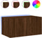 vidaXL - Tv-wandmeubel - met - LED-verlichting - 60x35x31 - cm - bruin - eikenkleur